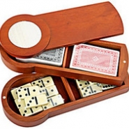 Набор игр: домино, 2 колоды карт