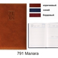 791 Блок, датированный ежедневник, обложка Малага