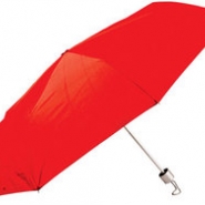 Зонт складной механический, красный