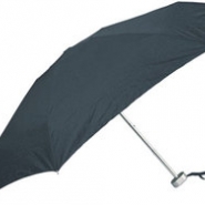 Зонт складной механический в футляре, черный