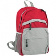 Рюкзак с 2 отделениями и 2 сетчатыми боковыми карманами, красный