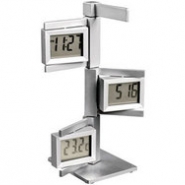Погодная станция  Указатель : два циферблата для указания времени в разных часовых поясах, термометр