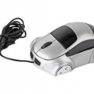 Мышка оптическая в форме машинки с подсветкой фар, работающей от USB