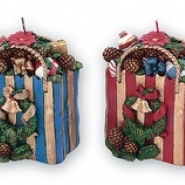 Свеча Пакет с подарком     (2 цвета)