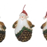 Свеча Дед Мороз-Шишка(3 вида)