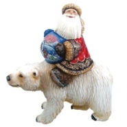 Дед Мороз на белом медведе Кругосветное путешествие
